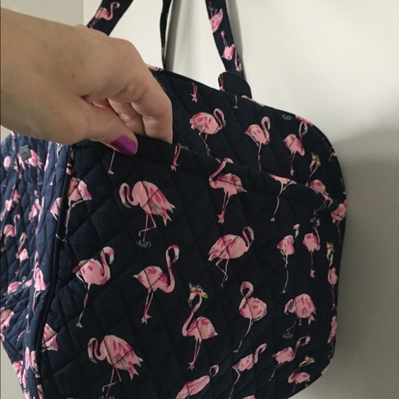 New Vera Bradley large duffle bag FLAMINGO - Picture 6 of 7
